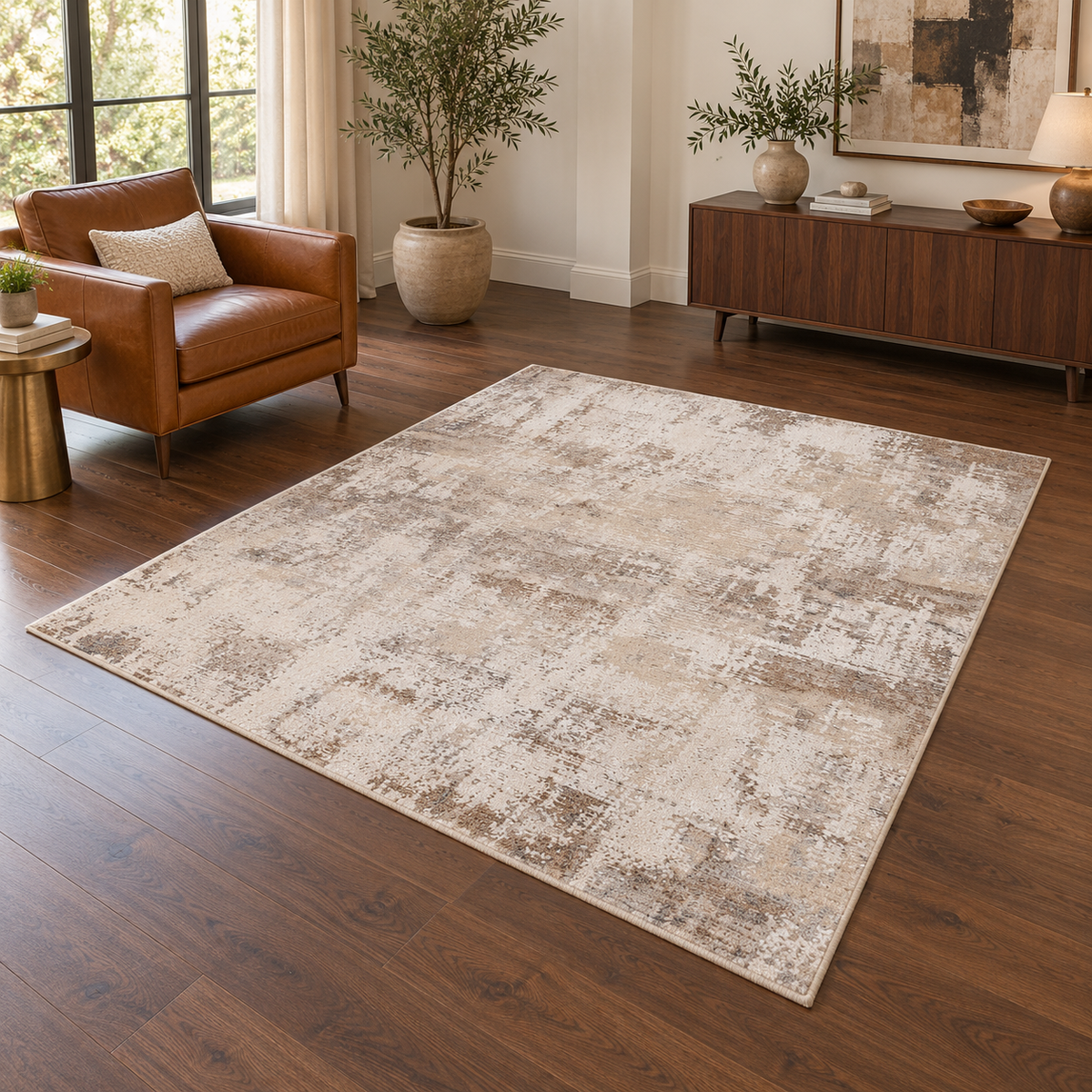 Tapis TOLEDO entièrement visible en situation — ambiance Novatrend