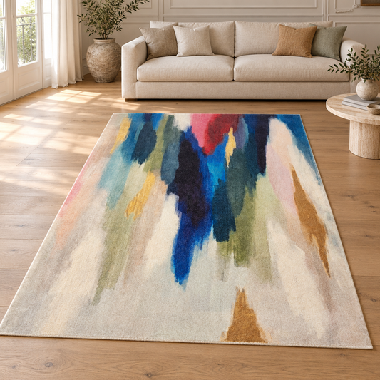 Tapis VISTA entièrement visible en situation — ambiance Novatrend