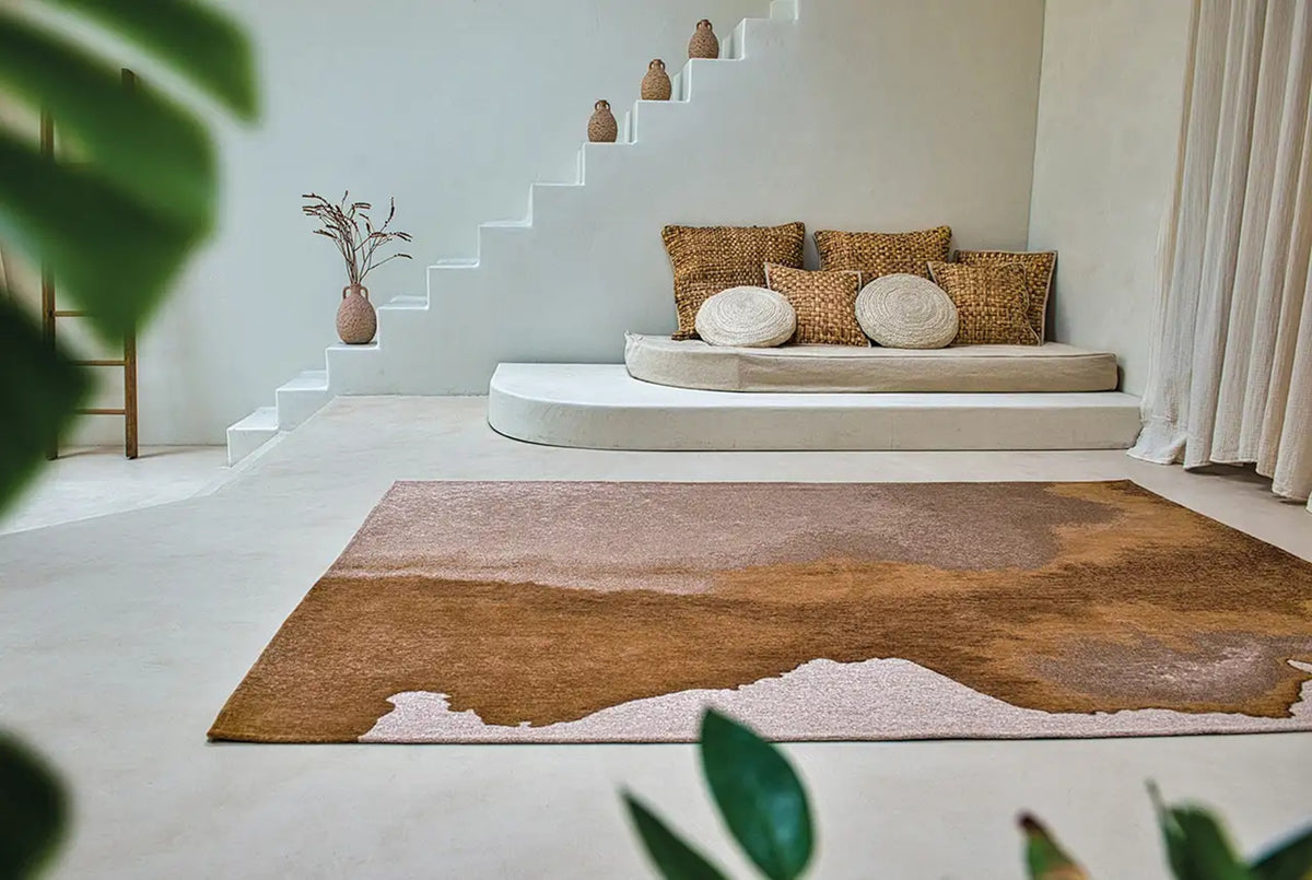 Tapis de salon et chambre tissé plat LAGOON
