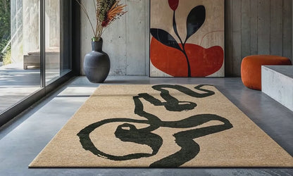 Tapis moderne tissé plat STRAP