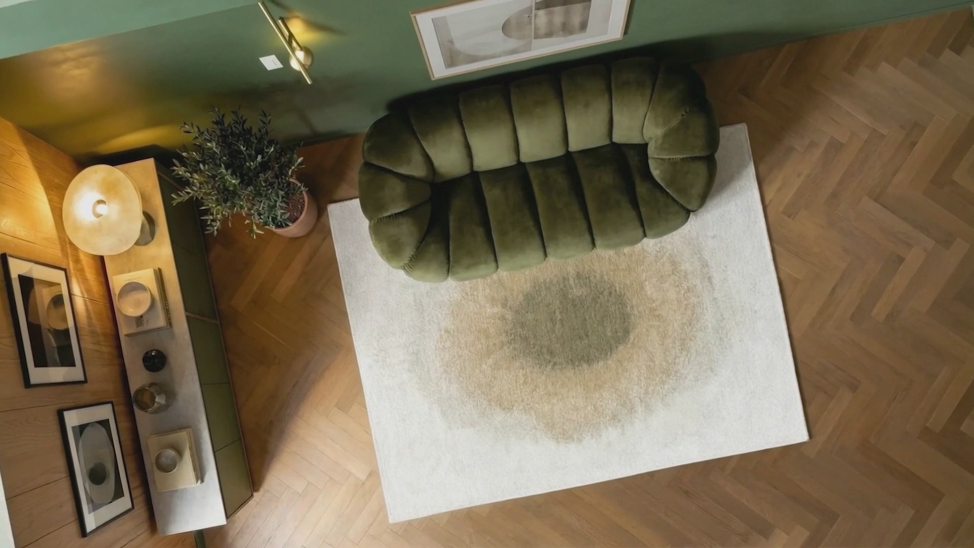 Video laden: Tapis moderne tissé plat GLOBE
