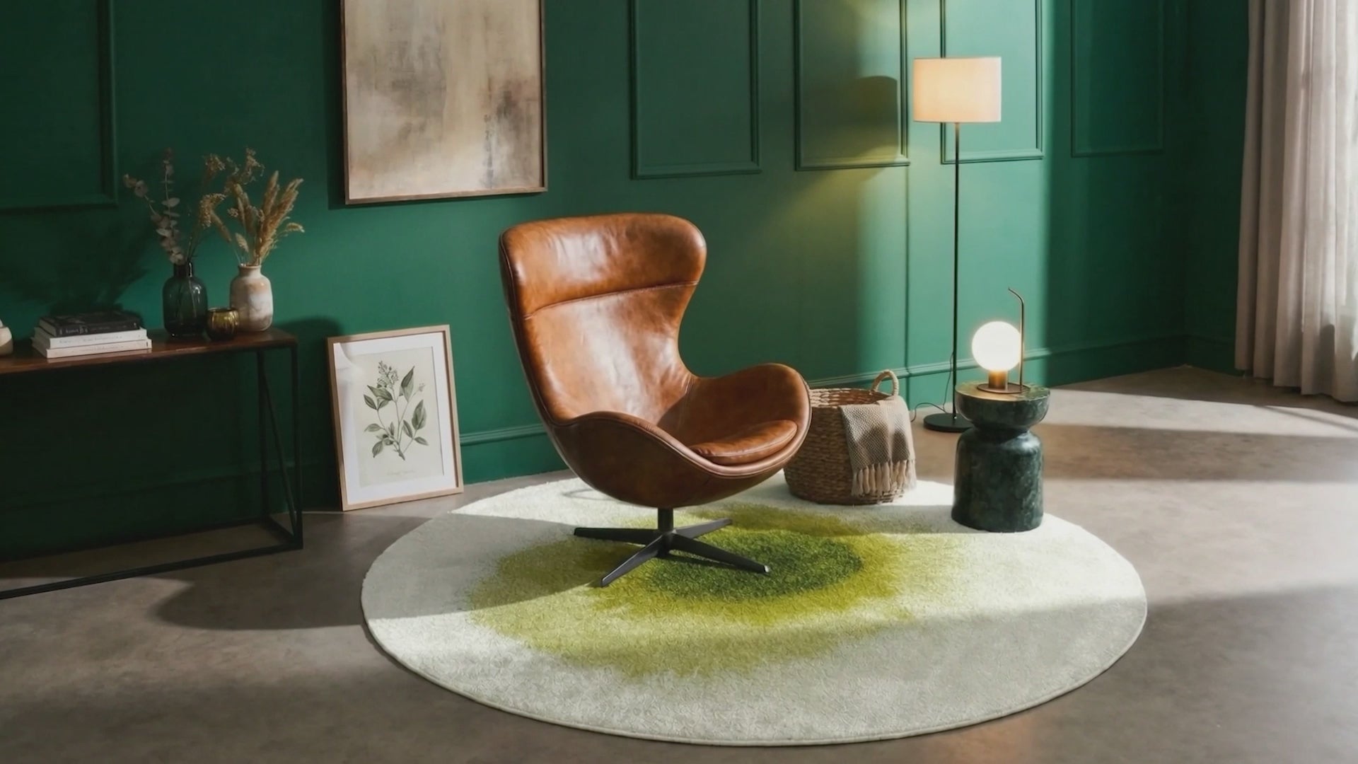 Video laden: Tapis moderne tissé plat GLOBE