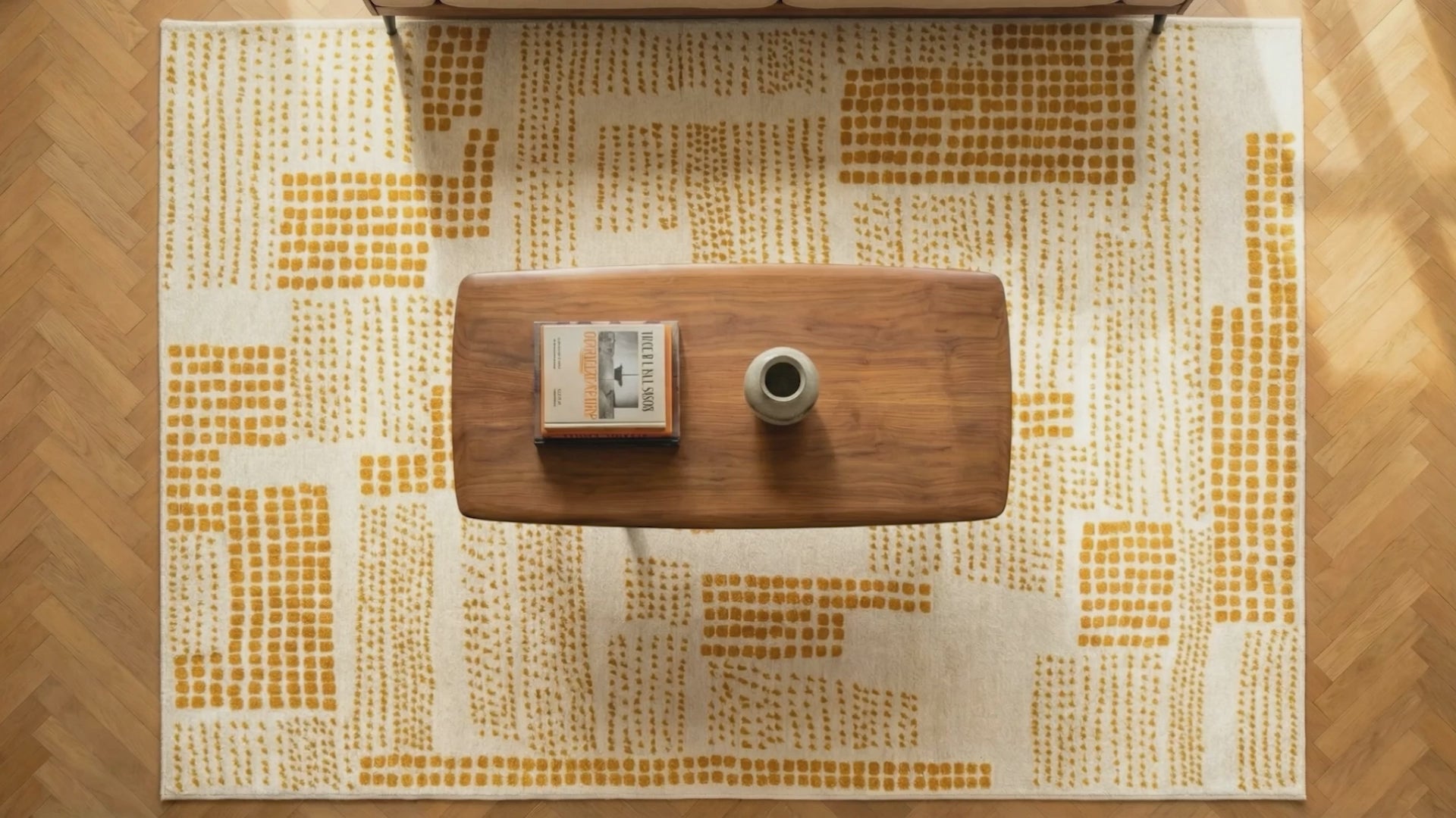 Charger la vidéo : Tapis moderne tissé plat TERRACE