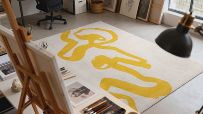 Tapis moderne tissé plat STRAP