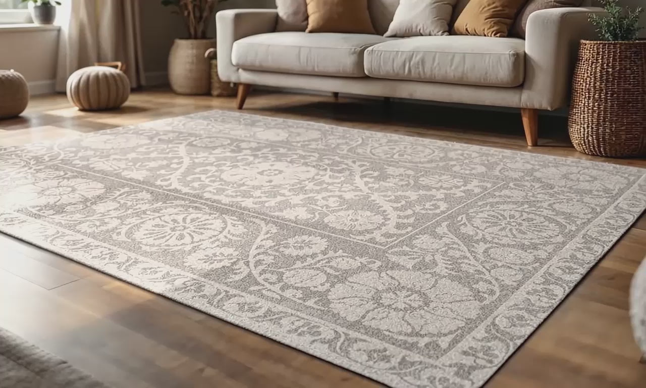 Charger la vidéo : Tapis style orient tissé plat TABRY