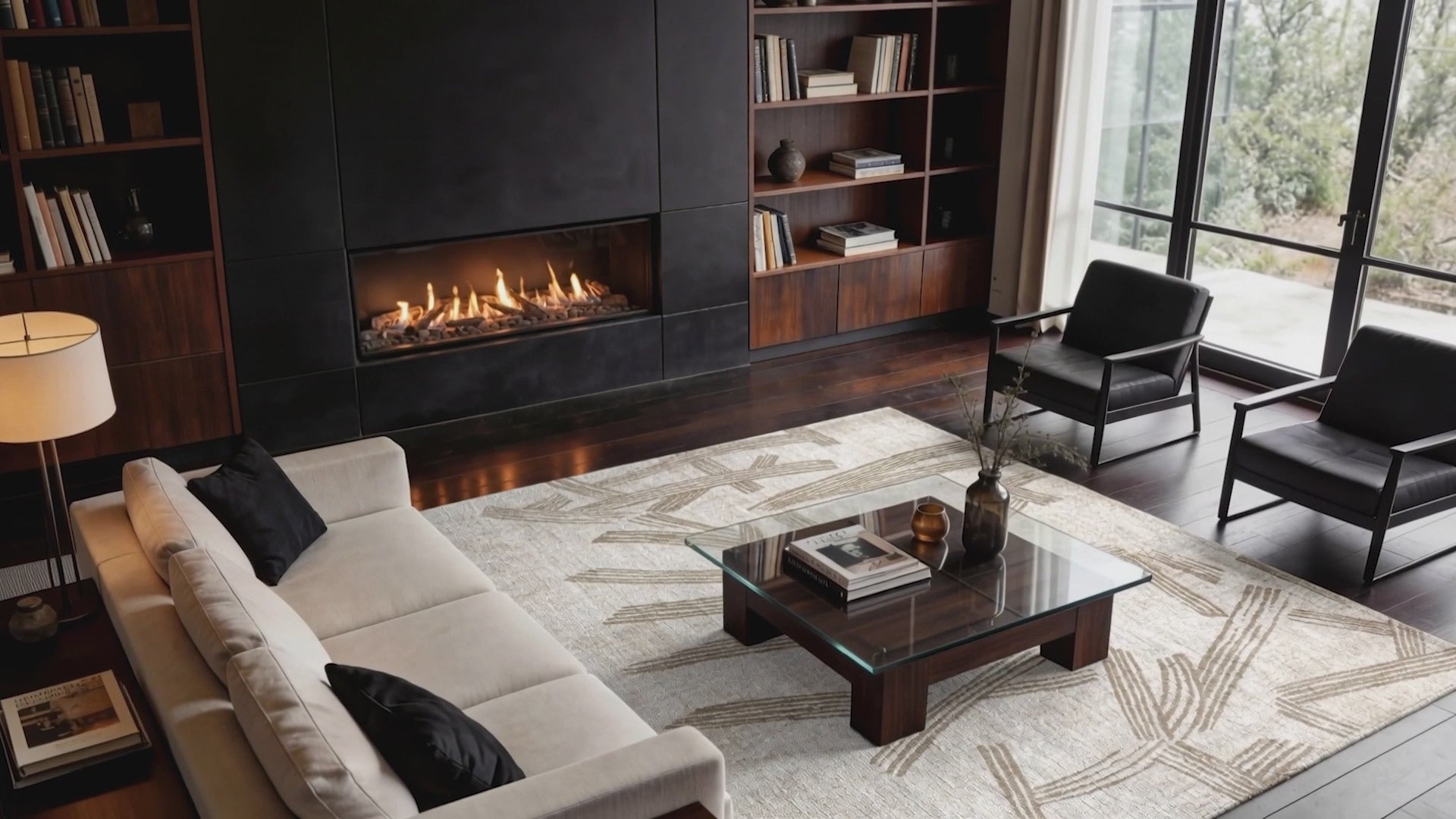 Charger la vidéo : Tapis moderne tissé plat KATANA