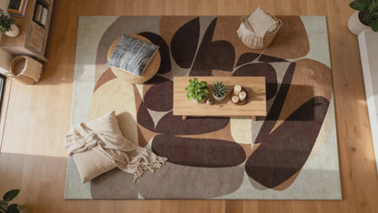 Tapis moderne tissé plat ROCKY