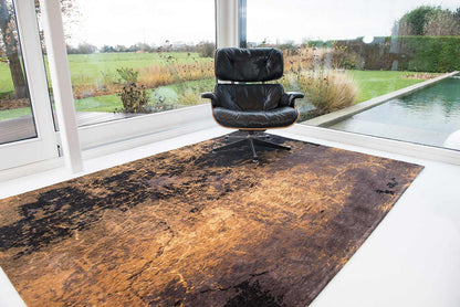 Tapis tissé plat moderne CRACKS