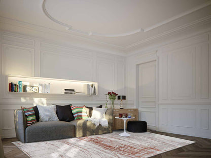 Tapis de salon et chambre tissé plat moderne GRIFF