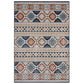Tapis de salon tissé plat intérieur extérieur TERESA