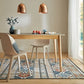 Tapis de salon tissé plat intérieur extérieur TERESA