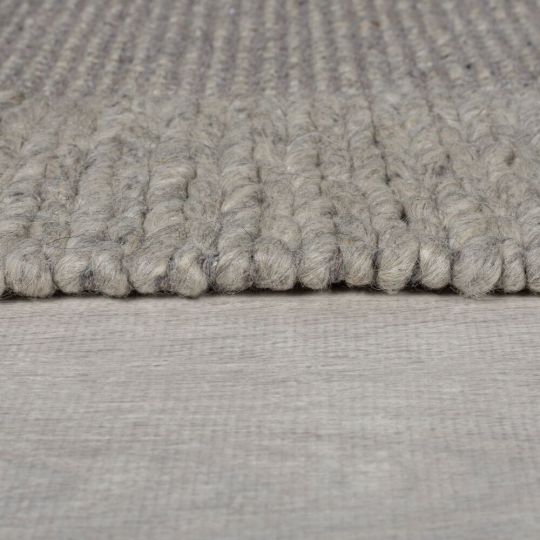 Tapis de salon design tressé en laine PILAT