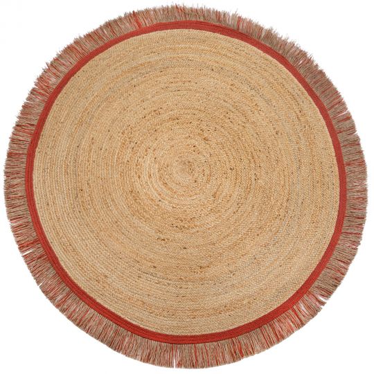 Tapis rond en jute tressée KANA