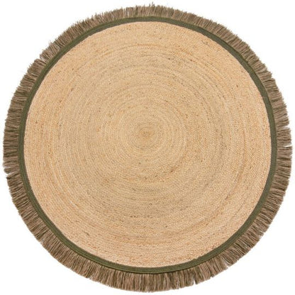 Tapis rond en jute tressée KANA