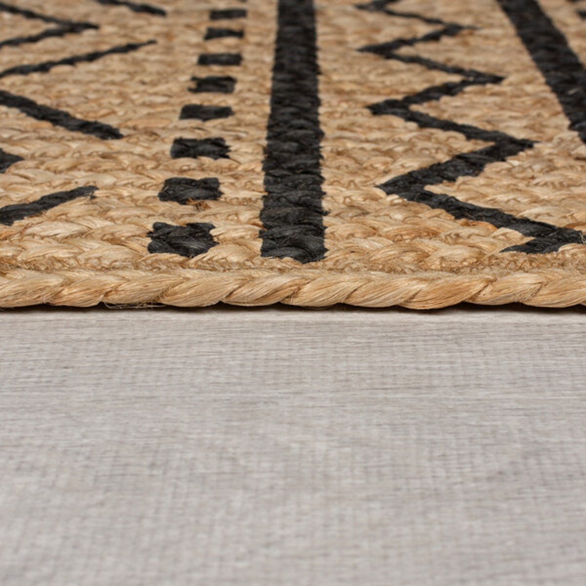 Tapis de salon moderne en jute MARIANO