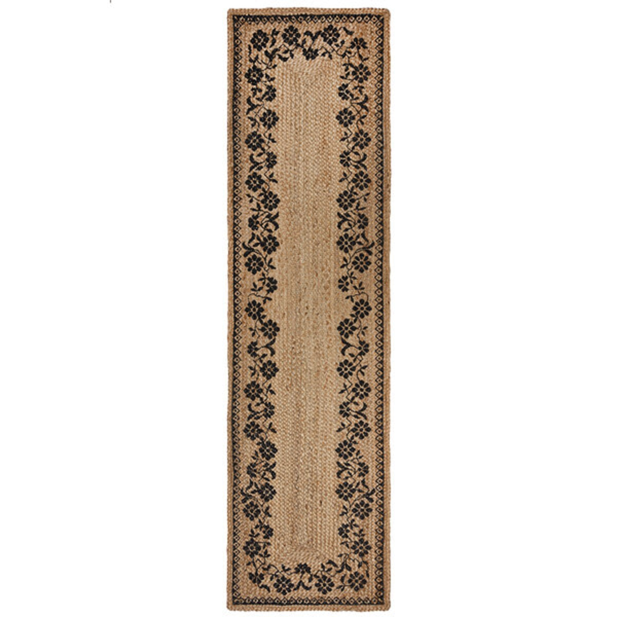 Tapis de couloir moderne en jute MASIE