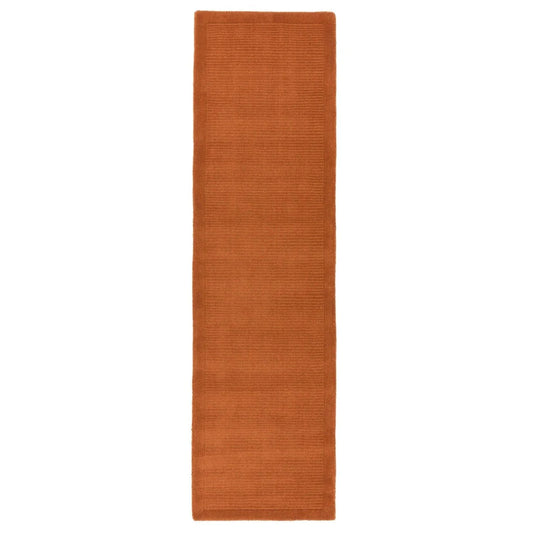 Tapis de couloir uni pure laine CANDY Orange - Novatrend 