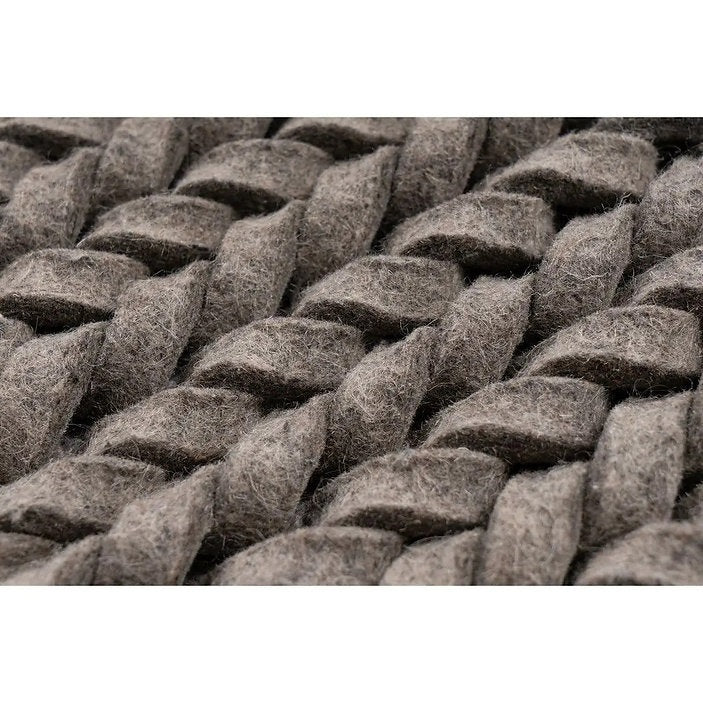 Tapis de salon tressé main en laine BORY - Novatrend 