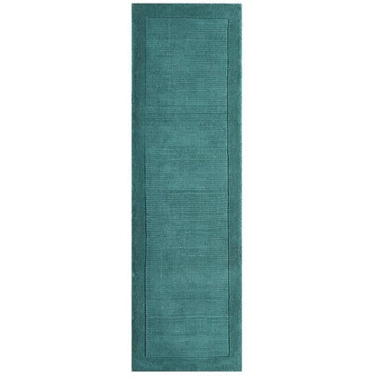 Tapis de couloir uni pure laine CANDY Turquoise - Novatrend 