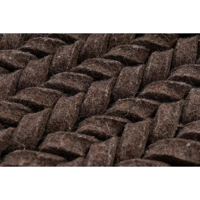 Tapis de salon tressé main en laine BORY - Novatrend 