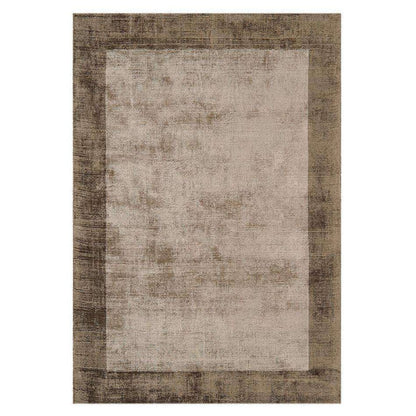 Tapis fait main uni à bordures LAME - Novatrend 
