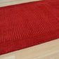 Tapis de couloir uni pure laine CANDY Rouge - Novatrend 