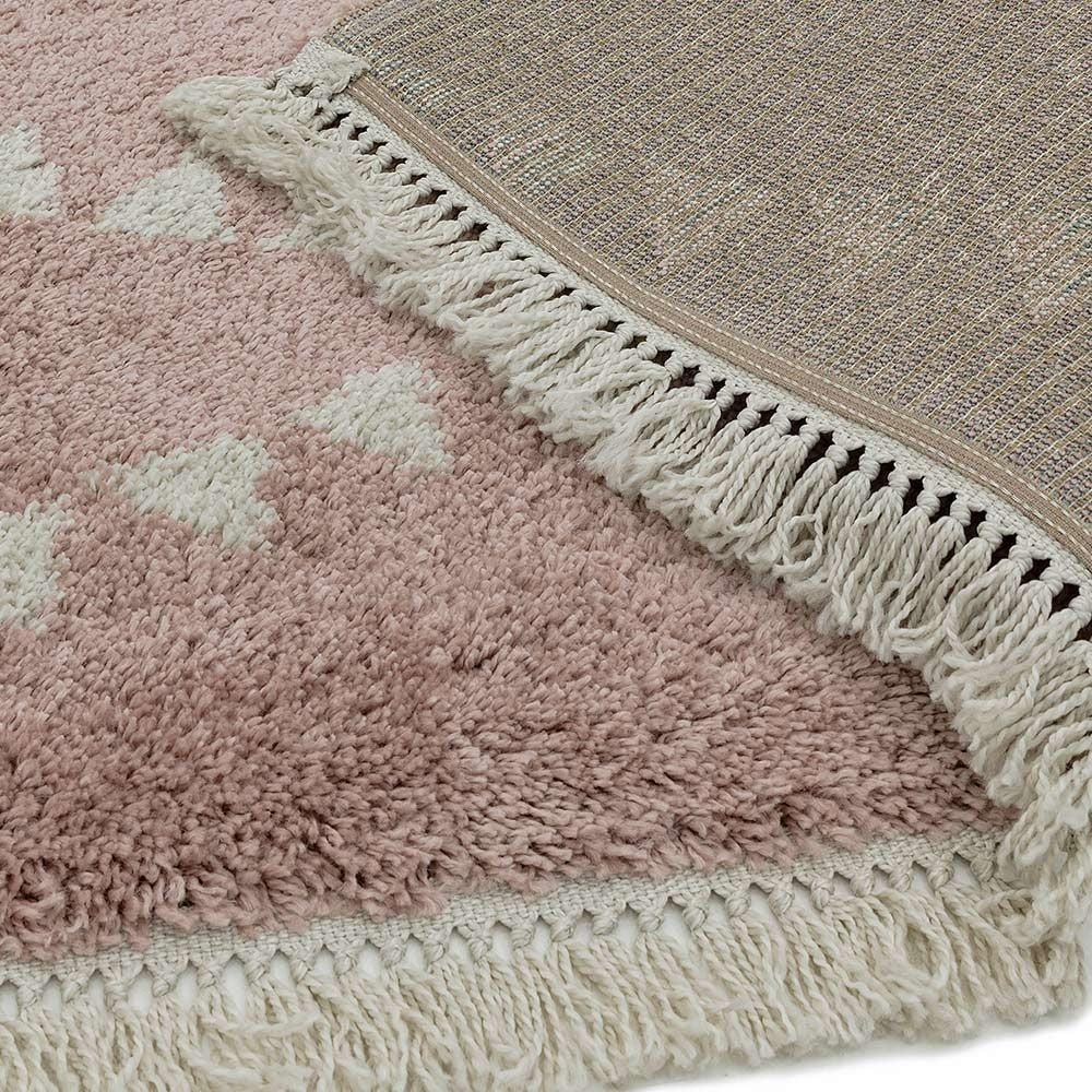 Tapis style berbère à franges effet laine DIKO - Novatrend 