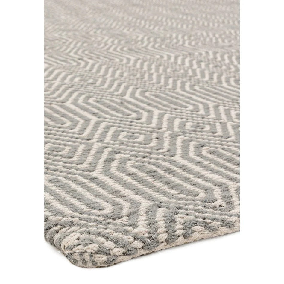 Tapis Laine et Coton tissé main style berbère SILWAN - Novatrend 