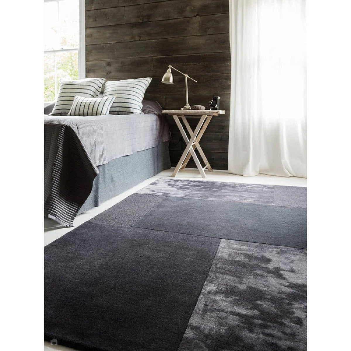 Tapis de salon moderne tufté main SLATE - Novatrend 