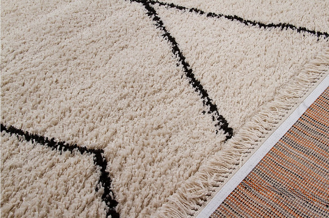 Tapis shaggy style berbère BEDOUN - Novatrend 