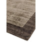 Tapis fait main uni à bordures LAME - Novatrend 