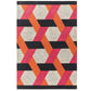 Tapis de salon en laine tissé plat CAMPTON