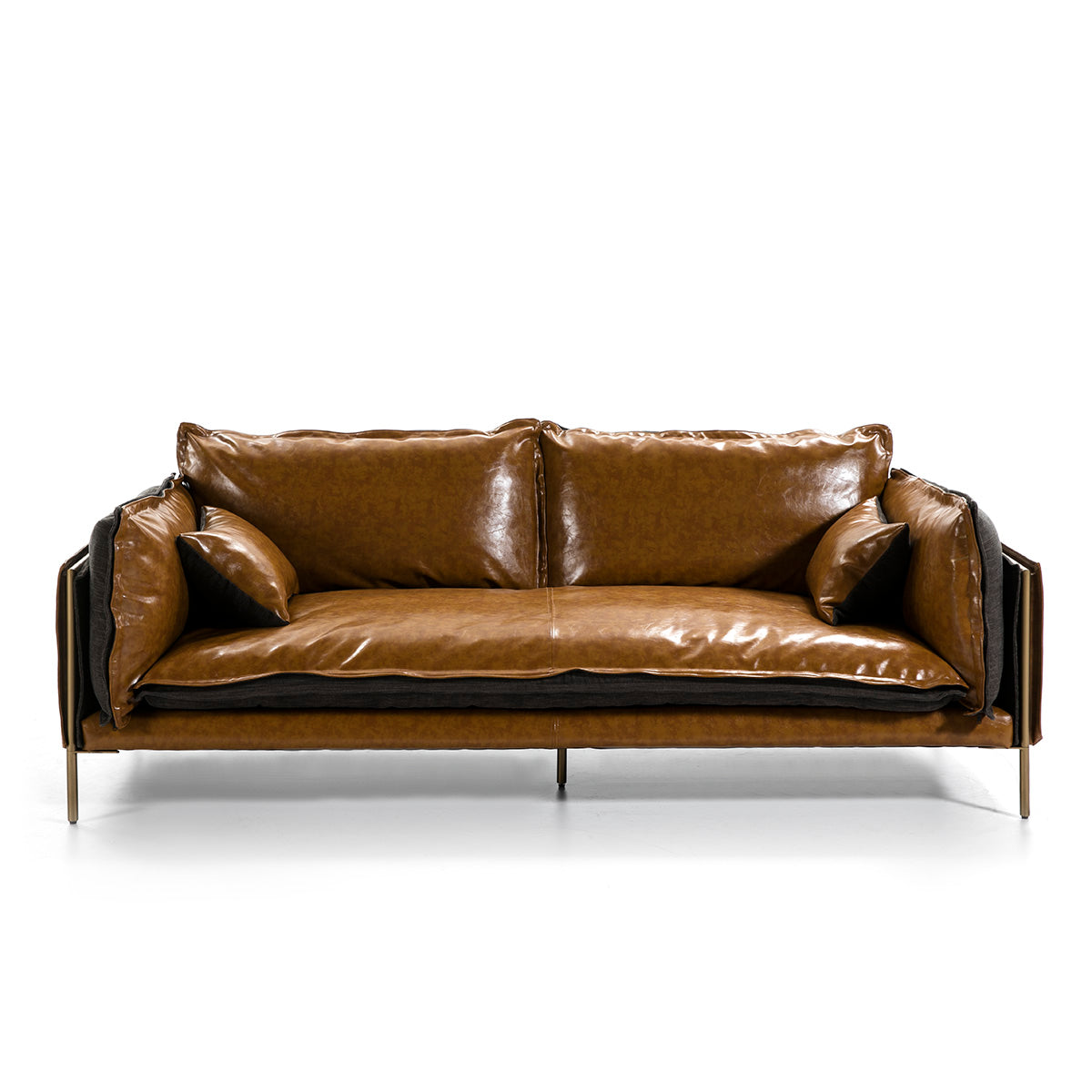 Canapé Réversible lin et cuir synthétique PIELO