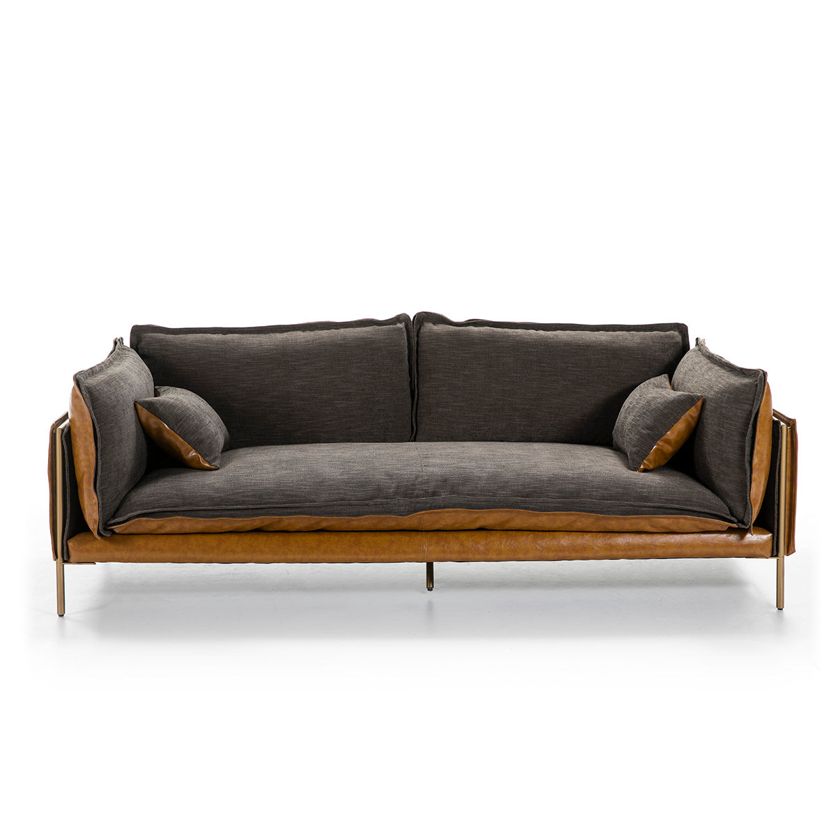 Canapé Réversible lin et cuir synthétique PIELO