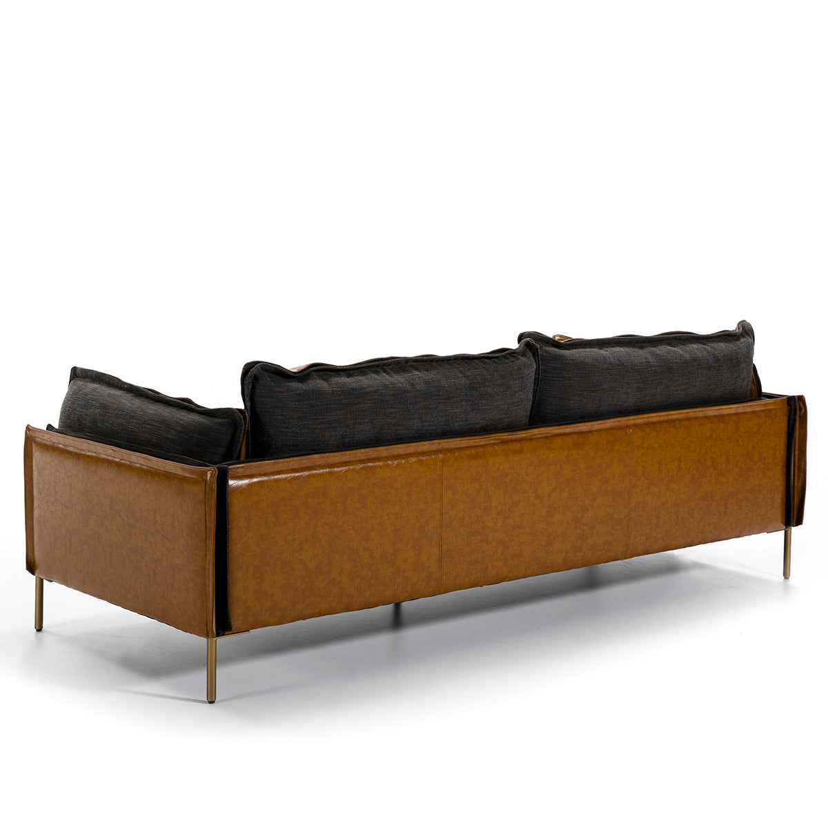 Canapé Réversible lin et cuir synthétique PIELO