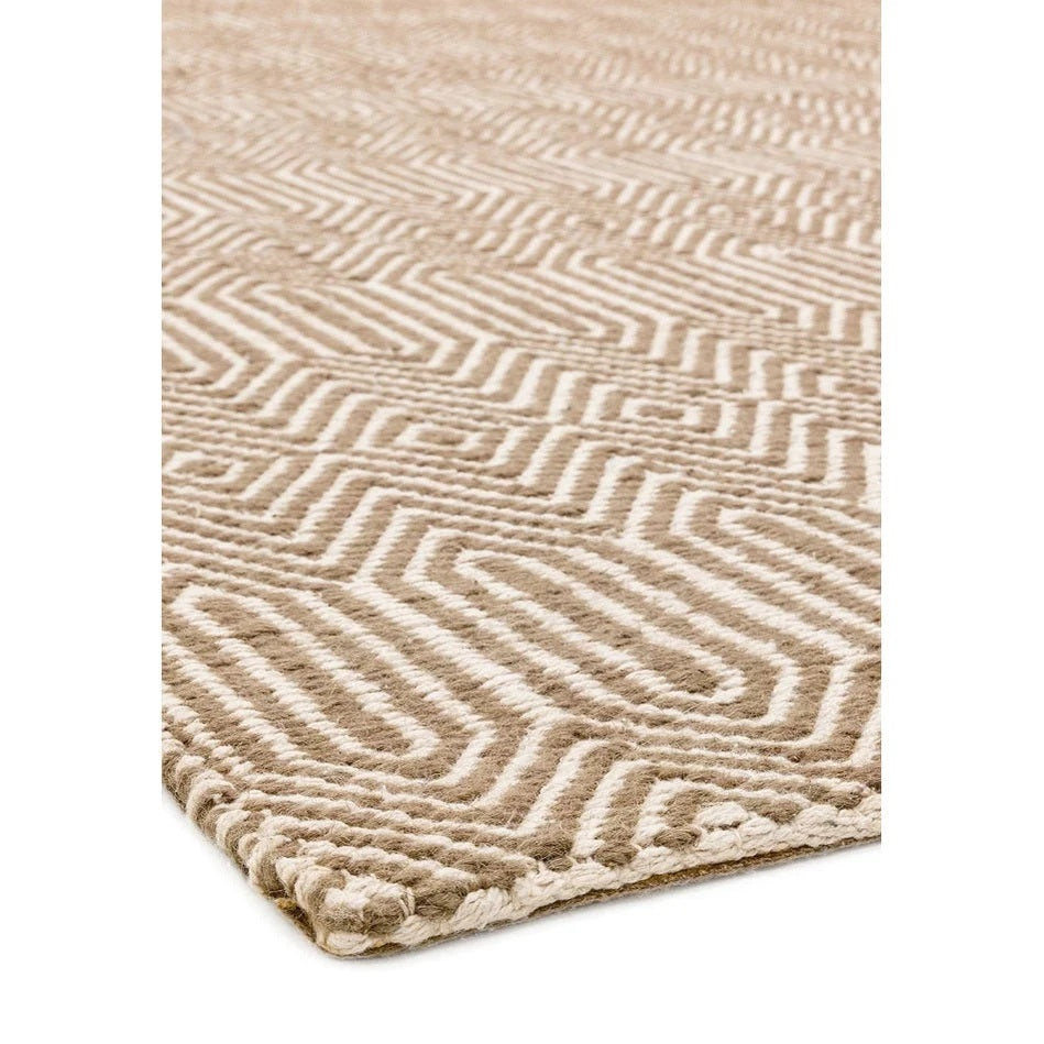 Tapis Laine et Coton tissé main style berbère SILWAN - Novatrend 