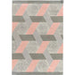 Tapis de salon en laine tissé plat CAMPTON