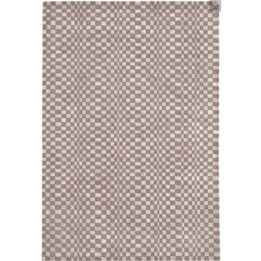 Tapis de salon moderne tissé main laine et viscose KASO