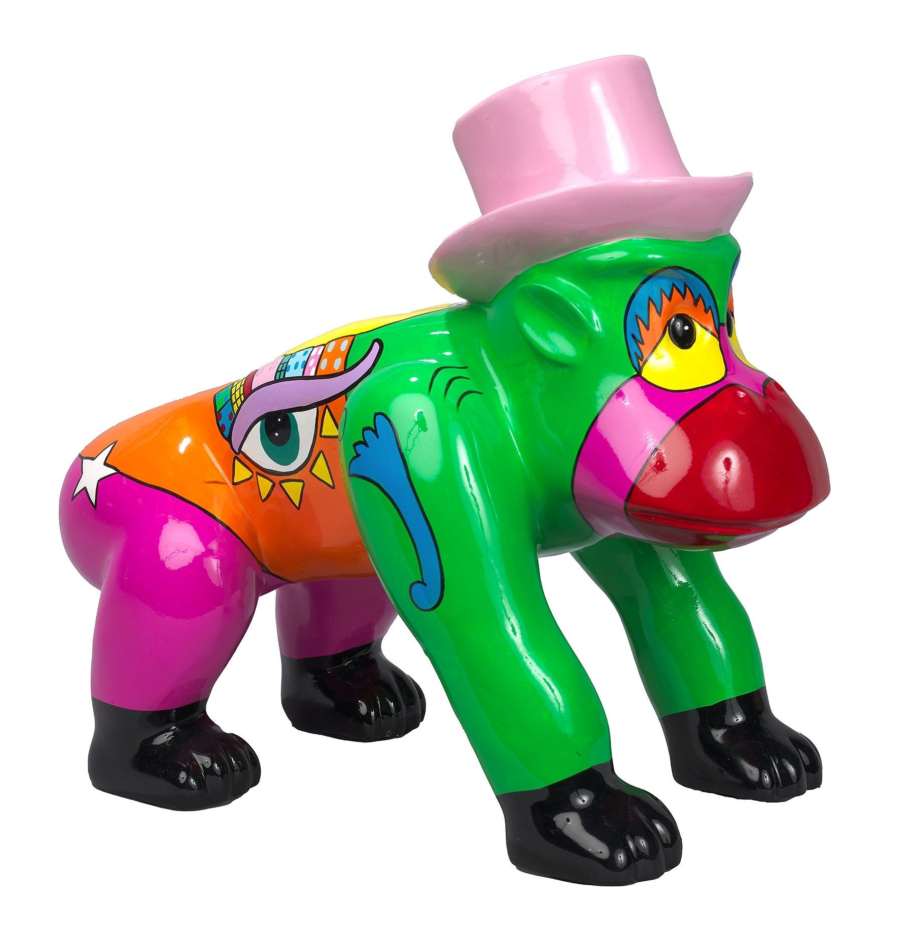 Sculpture statue moderne Gorille CAPUCIN POP ART - Novatrend 