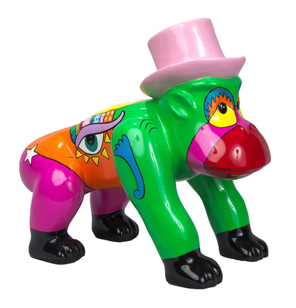 Sculpture statue moderne Gorille CAPUCIN POP ART - Novatrend 