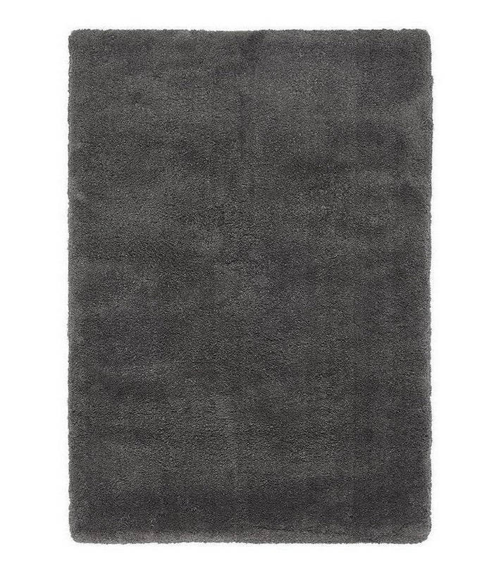 Tapis de salon shaggy moderne TITO Noir - Novatrend 