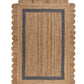 Tapis de salon pure jute FLOWER JUTE - Novatrend 