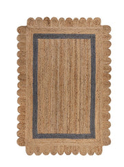 Tapis de salon pure jute FLOWER JUTE - Novatrend 