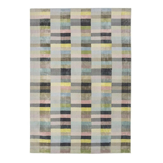 Tapis viscose tufté main à motifs CODE - Novatrend 