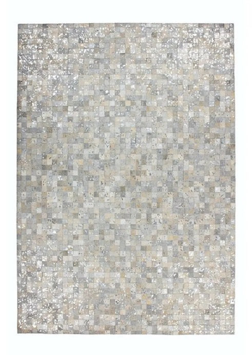 Tapis de salon moderne cuir véritable ALMEIDA - Novatrend 