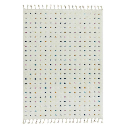 Tapis moderne à franges DOTTY