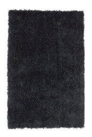 Tapis de salon Moderne poils longs DONNA Noir - Novatrend 