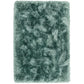 Tapis salon confort shaggy SPLASH Bleu Océan - Novatrend 