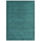 Tapis de Salon Moderne uni Pure Laine CANDY Turquoise