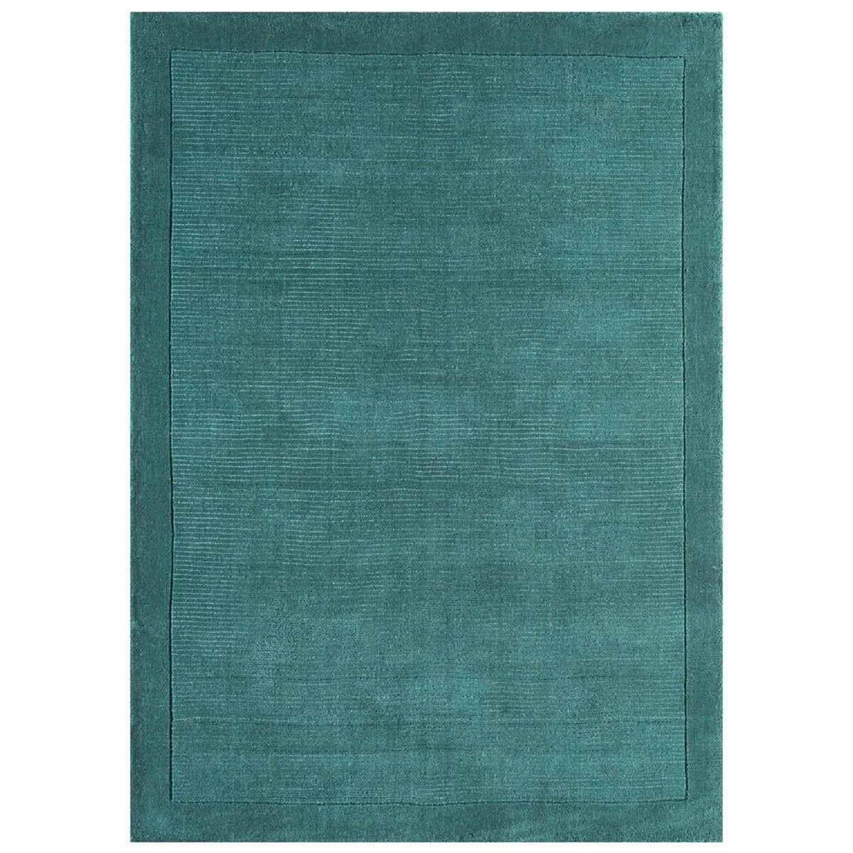 Alfombra Salón Moderna Lisa Pura Lana CANDY Azul